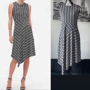 NEW Banana Republic striped asymmetric dress